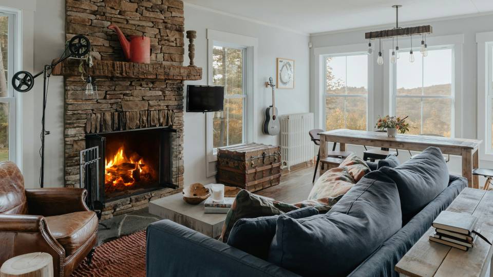 облицовочный камень в интерьере